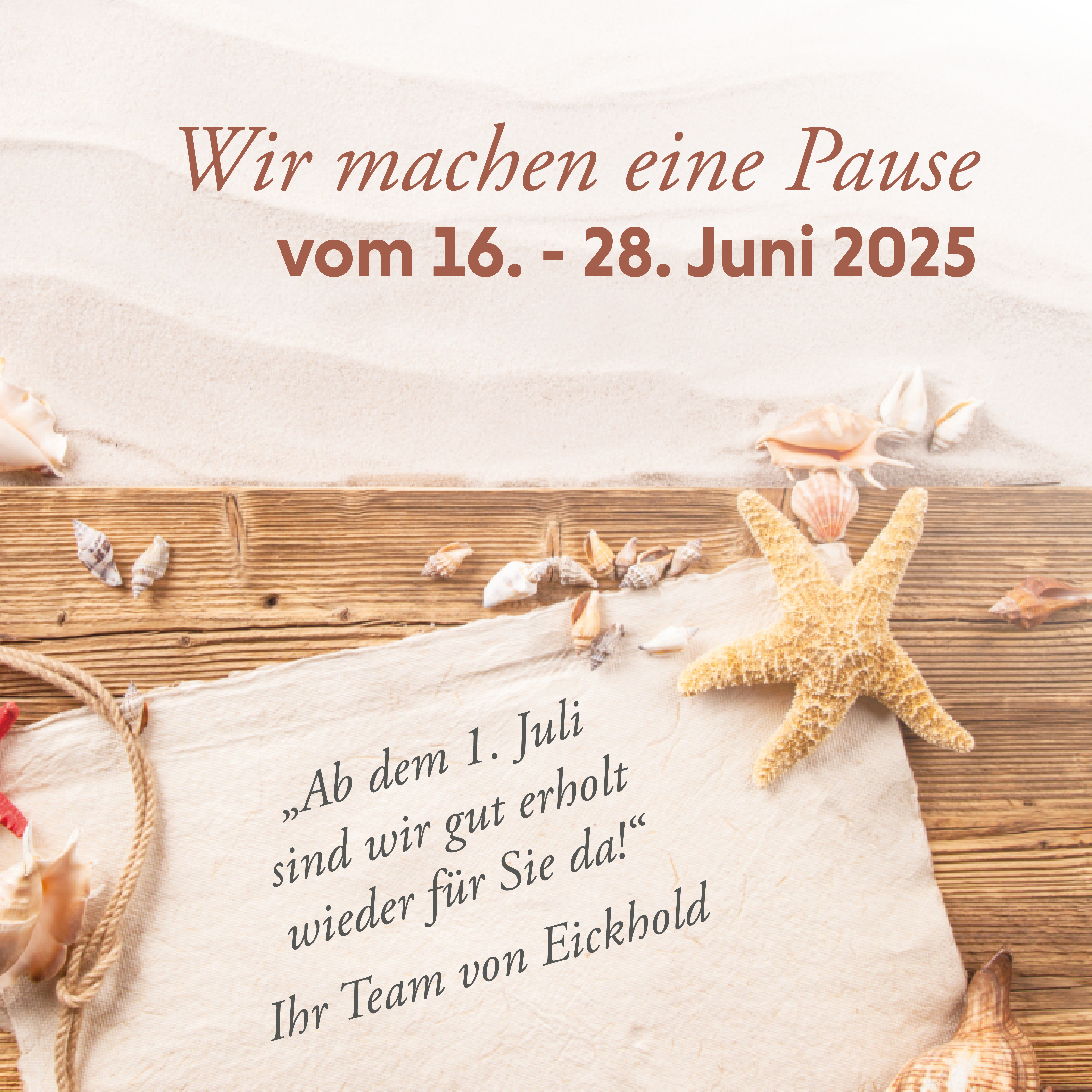 Urlaub Sommer 2025